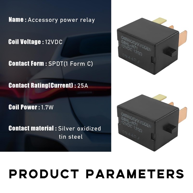 Suvnie 2 PCS Car AC Relay, G8HL-H71 AC and Starter