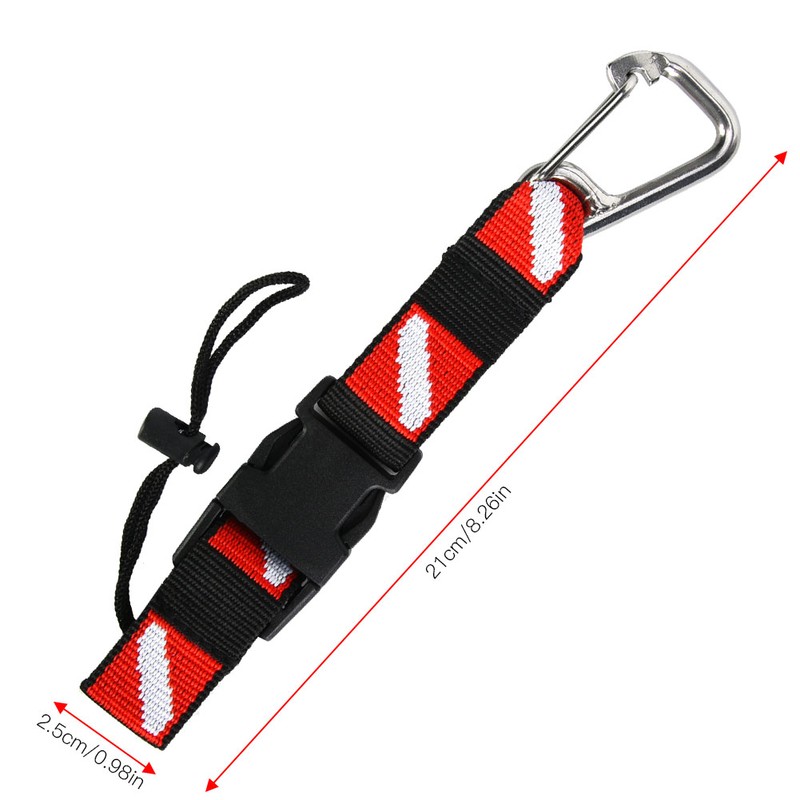 BCD Universal Scuba Diving Gear Keeper Holder with Lanyard Safety