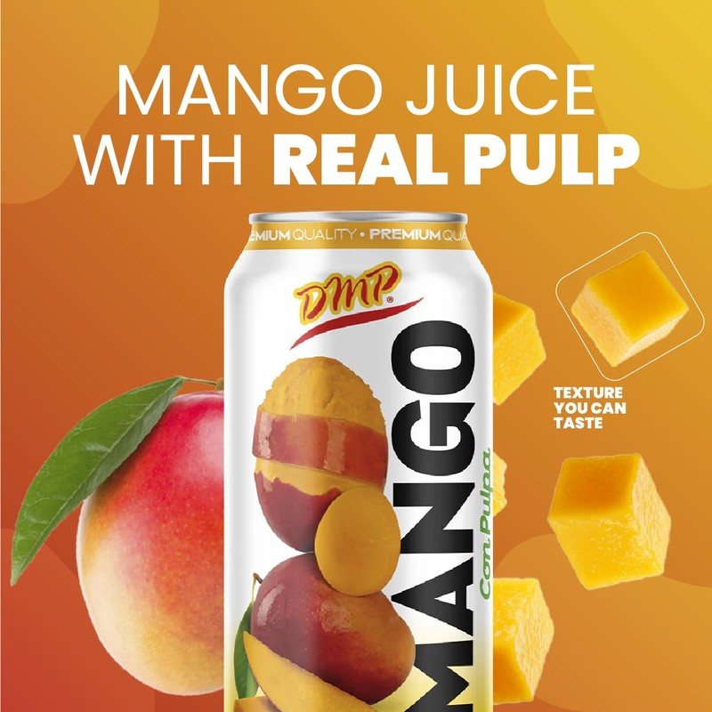 De Mi Pais Mango Juice Drink with Pulp – Refreshing
