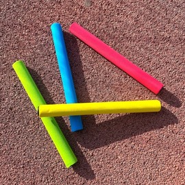 4-Piece 4-Color Sports Day Relay Batons 1 Set