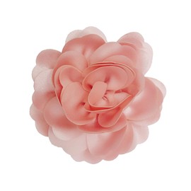 ZMANYIJEW Dainty Fabric Rose Flower Large Brooch Lapel Pins,Delicate Elegant Silk Camellia Flower Oversized Brooch Pin for Women,Camellias Flower Hair Clip and Brooch Pin 4.3in/7.5in (4.3IN-Pink)