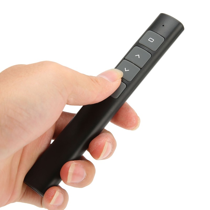 Presentation Clicker 2.4G RF Chip ABS Silicone Buttons Portable Plug