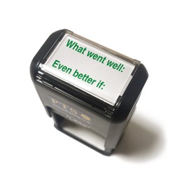 What Went Well Even Better If Pre Inked School Teachers Feedback Marking Stamper Stamp 42x22mm Primary Teaching Services (Green)