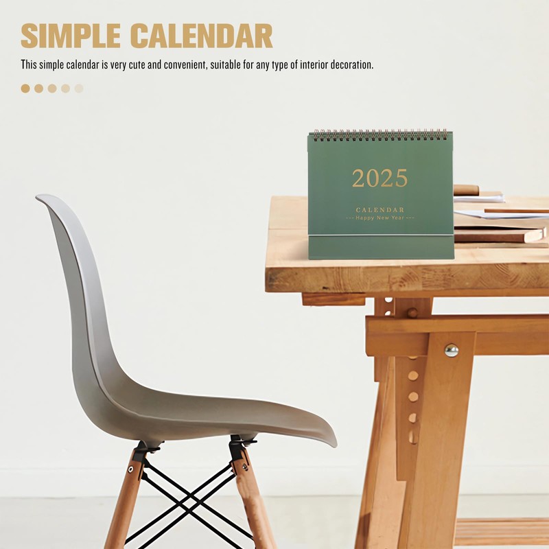 AOKWAWALIY 2025 Desk Calendar Standing Flip Desktop Calendar from July