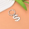 Money Dollar Sign Keychain Fortune Symbol Key Chains Creative Dollar