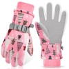 CYCLESPEED Kids Ski Gloves Waterproof Winter Gloves Warm Kids Snow