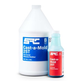 SPRESIN Cast-A-Mold 25T RTV, 2-Part, Liquid Silicone Mold Making Kit, Rubber Molding Compound, Perfect for Jewelry Making, Casting Epoxy Resin, Wax, Soap, Plaster, Cement, and Concrete - 1 Gal