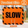 Flutesan 3 Pcs Slow Sign Traffic Cone Sign Road Sign