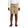 Lands' End Uniform Boys Plain Front Blend Chino Short Khaki