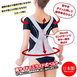 Alphax Posture Supporter Posture Belt Back Muscle Doctor's Firm Back Posture Belt L-LL Made in Japan