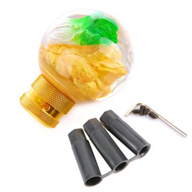 Arenbel Lucky Crystal Ball Shift Knob Car Gear Stick Shifter Lever Handle Fit Most Manual Automatic Vehicles Trucks SUV, Green