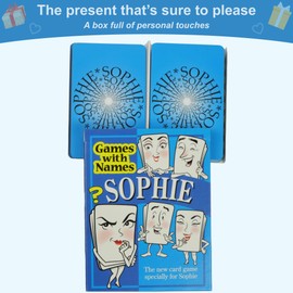 SOPHIE'S GAME – the fun gift for Sophie! Ideal for gifts for women, gifts for teenage girls, gifts for girlfriends or fun gifts for her. Think birthday gifts, secret Santa, Christmas Eve box fillers