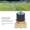 Solenoid Valve Brass Electric 2 Way 1/2in Normally Closed for