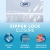 3" x 8" Long Zip Bags, 1000 Pack, Clear Plastic