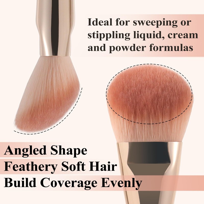 Albeaut Face Brush for Blush, Bronzer, and Contour Highlighter Makeup
