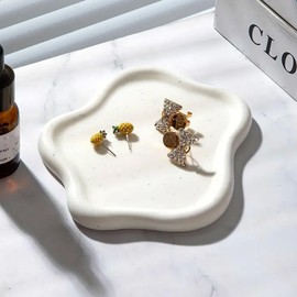 Owlcatcok Room Decor Jewelry Tray, ring holder, Cloud Trinket Dish, Cloud Jewelry Tray, Ceramic Earring Necklace Dish Christmas Mothers Day Valentines for Women, Home Decor small jewelry dish ﻿ ﻿