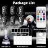 6PCS Wireless LED Strobe Lights with Remote Control, Wireless LED
