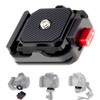 FocusFoto Quick Release Plate Kit, Camera Tripod Mount QR Plate