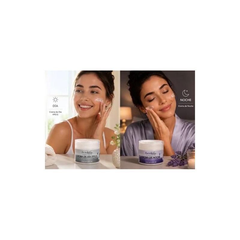 Kit de 3 Piezas Para El Cuidado Facial Crema Dia