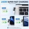 USB C Adapter, PD 240W USB C 90 Degree Adapter,