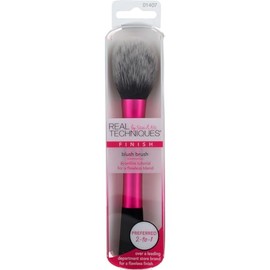 Real Techniques, Finish Blush, Brocha de Maquillaje, Aplica Rubor y Bronceador en Polvo o Crema, Contornear y Definir Mejillas