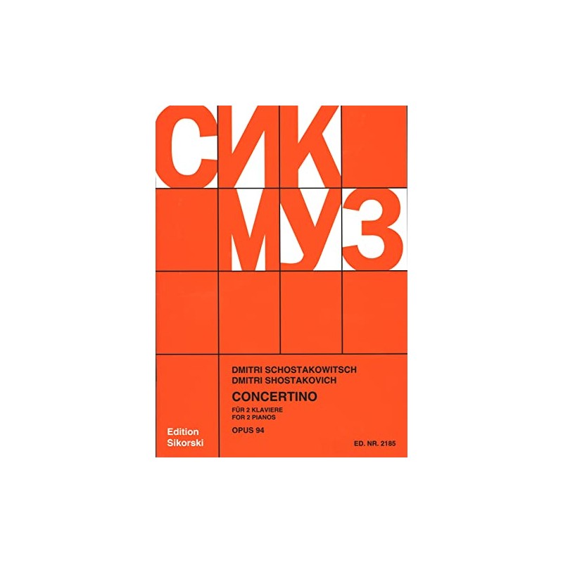 Concertino Op 94. Piano for 4 Hands