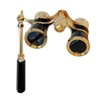 HQRP - Binocolo da opera 3 x 25, nero con