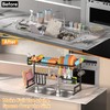 PUSDON Over Sink Dish Drying Rack Stainless Steel, Adjustable Large