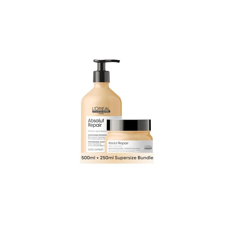 L'Oreal Professionnel Absolut Repair Shampoo 500ml & Hair Mask 250ml