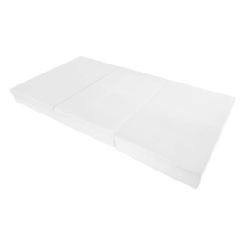 Danfuton Twin White Trifold Foam Bed, Portable Shikibuton Ottoman Mat 6 x 39 x75
