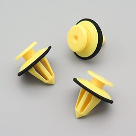 VVO Fasteners- Yellow Plastic Exterior Windscreen/A-Pillar Trim Clips for Land Rover Discovery, Range Rover, (Pack of 10)