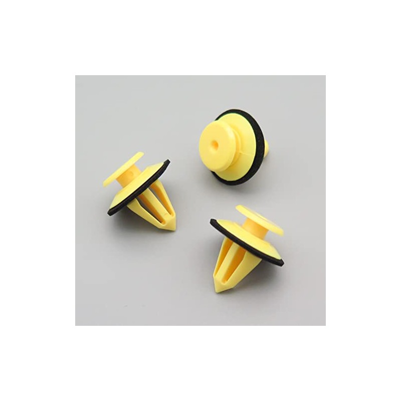 VVO Fasteners- Yellow Plastic Exterior Windscreen/A-Pillar Trim Clips for Land
