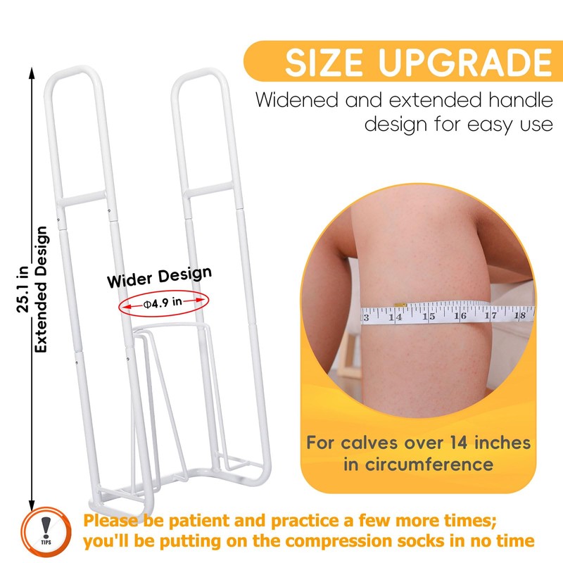 Upgraded Extra-Large Compression Sock Aid Device - Sock Aids for