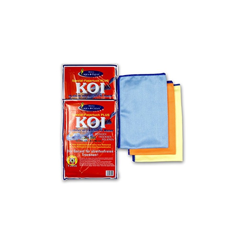 AQUA CLEAN Premium Microfibre Cleaning Cloth, Lint-free (Pack of 6,