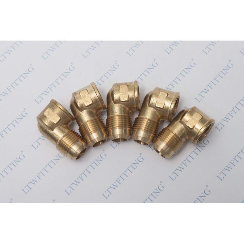 LTWFITTING Brass 5/8" OD x 1/2" Female NPT 45 Deg