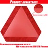 2-Pack Reflective Triangle Stickers for Slow Moving Vehicles – 7"