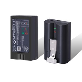 SUNNEAR 2 Packs 6040mAh Rechargeable Battery Compatible with Ring-Video Doorbell 2/3/4, Video Doorbell 3 Plus, Stick Up Cam Battery (2nd & 3rd Gen) and Spotlight Cam Battery