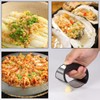 2 Pack Garlic Press Rocker, Stainless Steel Garlic Mincer with