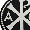Chi Rho Jesus Christ Symbol Tactical PVC Badge Compatible with