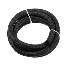 A ABSOPRO Universal Braided CPE Oil Fabric Gas Pipe Hose 8ft AN10 Black