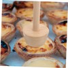 GLEAVI 2 Pcs Double Sided Wooden Tart Tamper Egg Tart