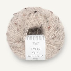 SANDNES GARN Tynn Silk Mohair – Colour: Greige Tweed (2600) – 25 g/Approx. 212 m Wool