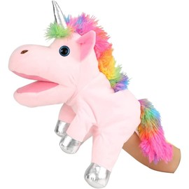 Unicorn Toys Unicorn Hand Puppet, Unicorn Stuffed Animals Hand Puppets Unicorn Toys for Girls, Puppets for Kids Rainbow Unicorn for Kids Puppets for Adults Unicorn Gifts Plush Stuffed Unicorn