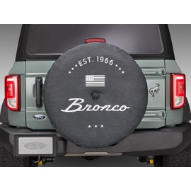 2021-2024 Ford Bronco OEM Abstract Bronco Logo EST 1966 35" Spare Wheel Tire Cover R2DZ-9945026-F
