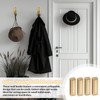 Wshxjzyay 4pack Gold Foldable Wall Hooks, Folding Coat Hooks Wall