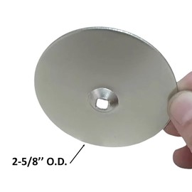 Door Knob Hole Cover Plate 2-5/8'' Diameter – Silver, Durable Steel Construction for Lock and Knob Holes, Maintains Home Door Security