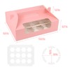 30 Pcs Cupcake Boxes, 12 Count Muffin Boxes with Handle,