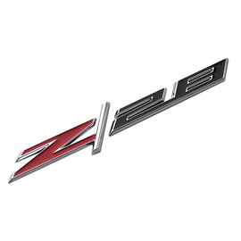 1x Z/28 Z28 Fender Emblem Badge Adhesive Nameplate Replacement for 2014-2020 Camaro 22925211 (Red Chrome Black)