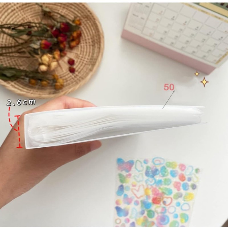 Sticker Storage File Sticker Album Large Capacity Clear File Holds