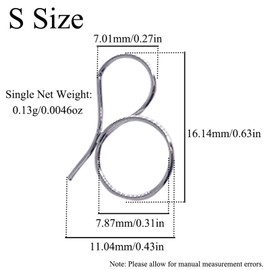 BE-TOOL 100 Pcs Chandelier Replacement Part Stainless Steel Chandelier Hook Pin Pendant Connector for Crystal Curtain Ring and Home Lighting Hook(S)